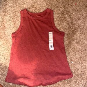 redwood colored tank top size small new with tags
